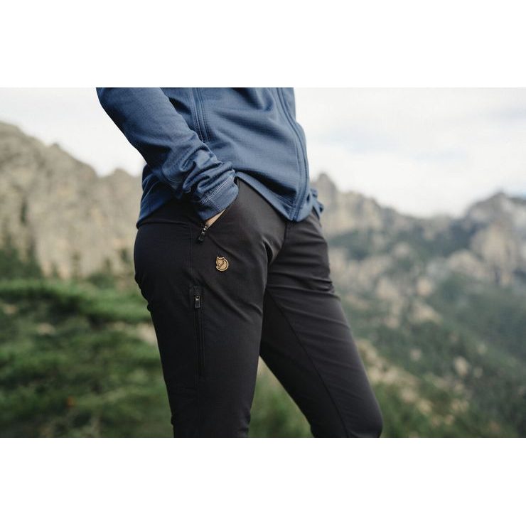 FJÄLLRÄVEN Abisko Trail Stretch Trousers W Suede Brown