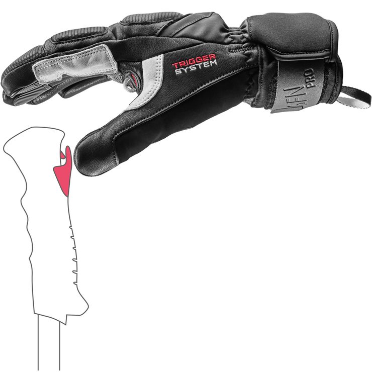 LEKI Griffin Pro 3D, black-white