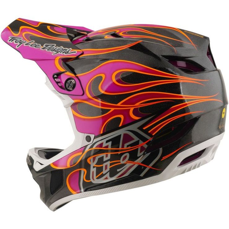 TROY LEE DESIGNS D4 CARBON MIPS TORCHED CARBON / MAGENTA