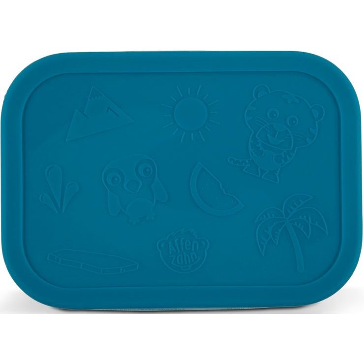 AFFENZAHN Stainless Steel Lunchbox Set Owl, petrol