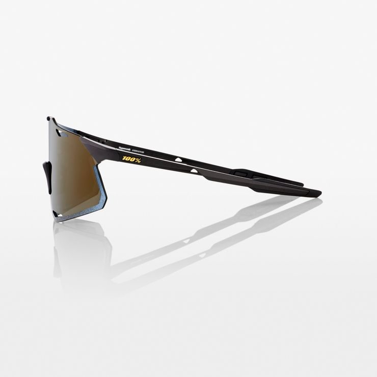 100% HYPERCRAFT, Matte Black - Soft Gold Mirror Lens