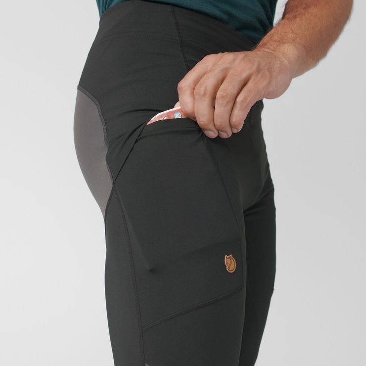 FJÄLLRÄVEN Abisko Trekking Tights Pro M Black-Iron Grey