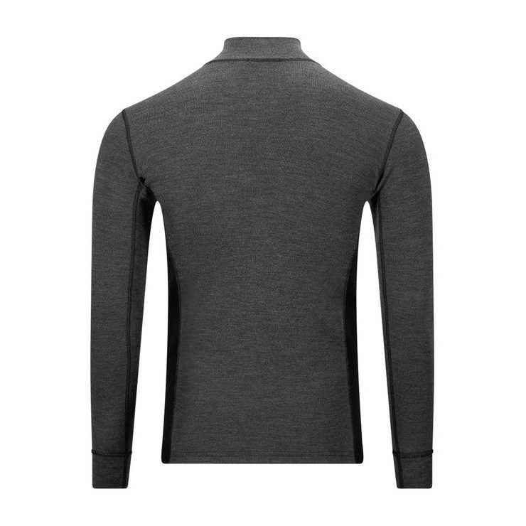 ACLIMA WarmWool mockneck M's Marengo/Jet Black