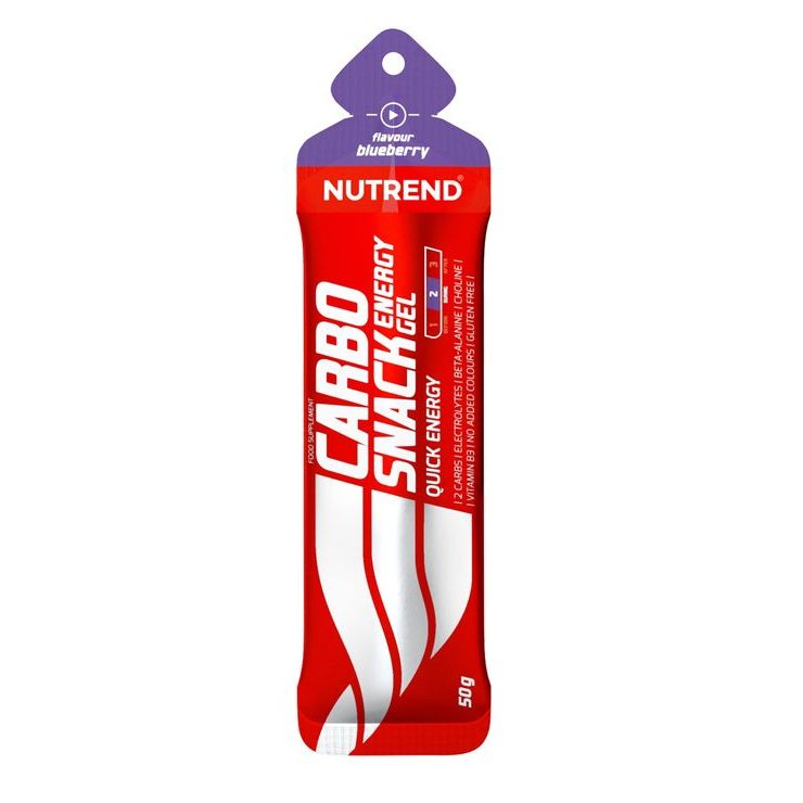 NUTREND Carbosnack gel, sáček, 50 g borůvka