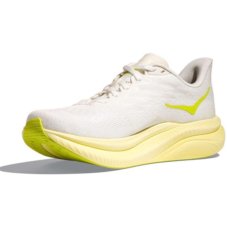 HOKA MACH 6 W WHITE/NEON CITRUS