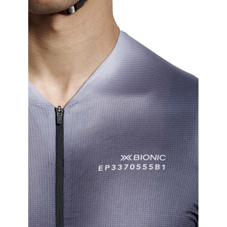 X-BIONIC COREFUSION AERO JERSEY SS MEN DARK MONOCHROMATIC HEATMAP
