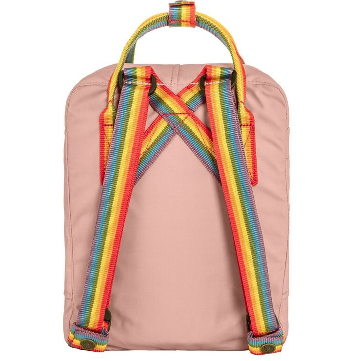 FJÄLLRÄVEN Kånken Rainbow Mini 7 Chalk Rose-Rainbow