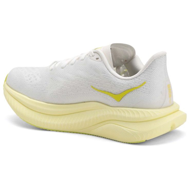 HOKA MACH 6 W WHITE/NEON CITRUS