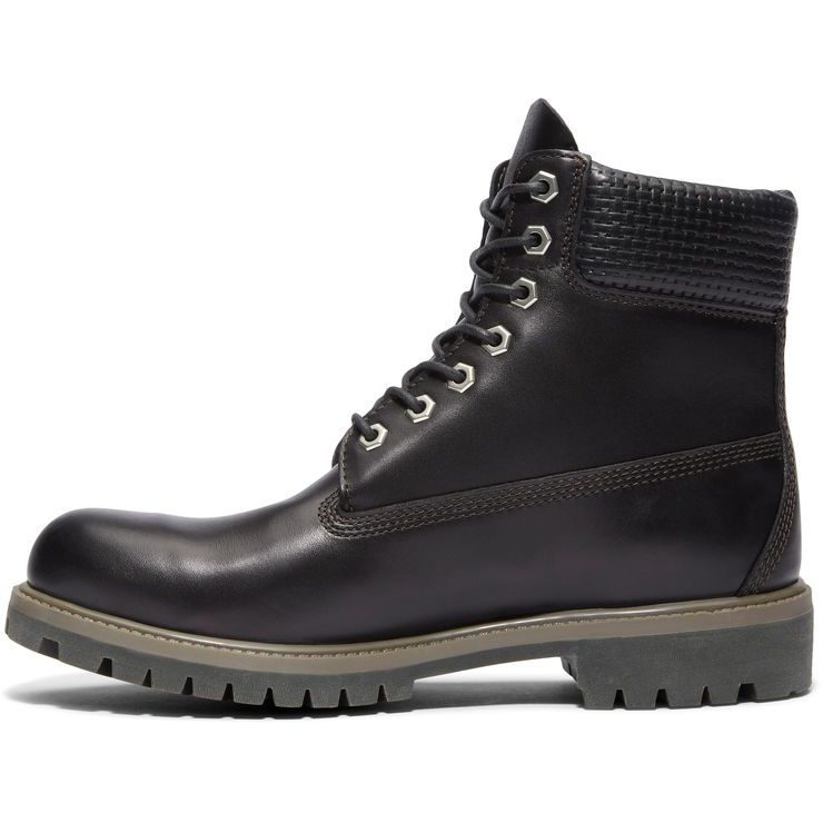 TIMBERLAND 6 Inch Premium WP Boot Black F Grain W Dk Brown