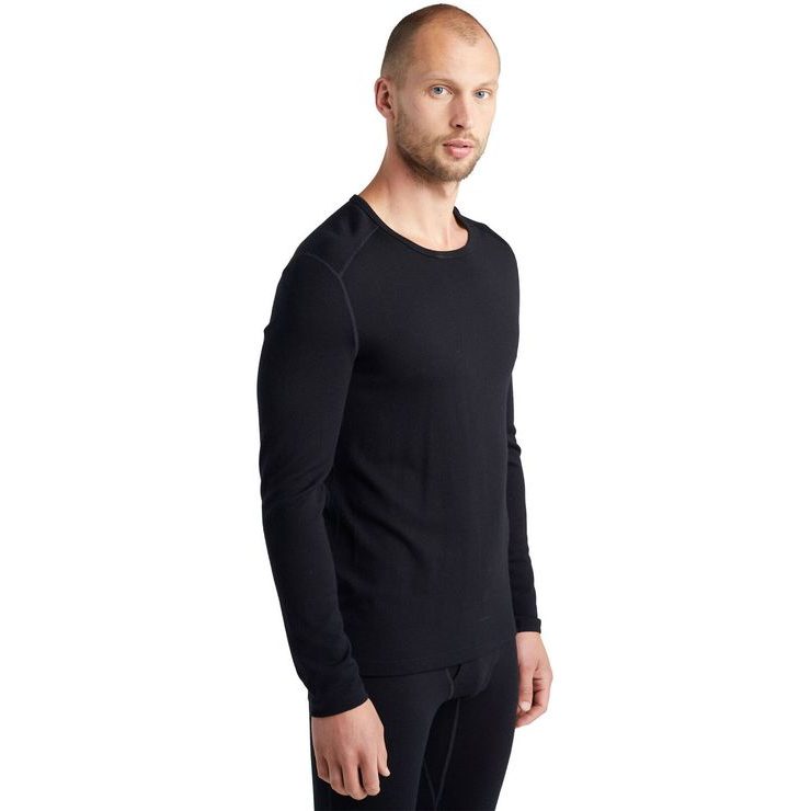 ICEBREAKER MEN 260 TECH LS CREWE, BLACK