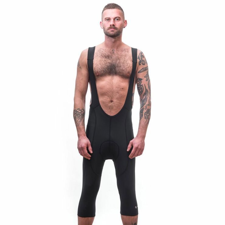 SENSOR CYKLO ENTRY pánské kalhoty se šlemi 3/4 true black