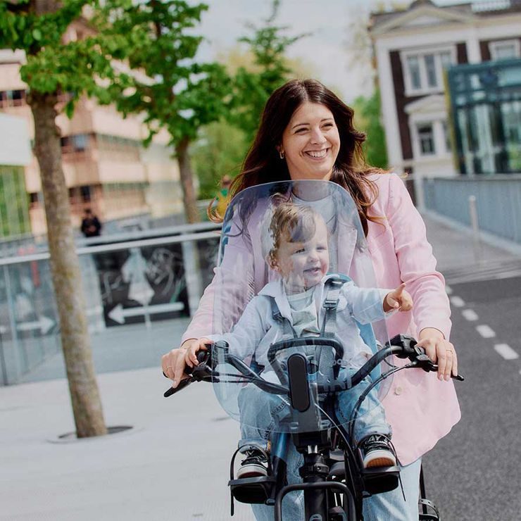 URBAN IKI Přední sedačka na kolo Ta-ke s MTB/ATB adaptérem Fuji Modrá/Bincho Černá