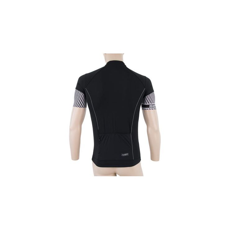SENSOR CYKLO RACE pánský dres kr.ruk., černá/bílá