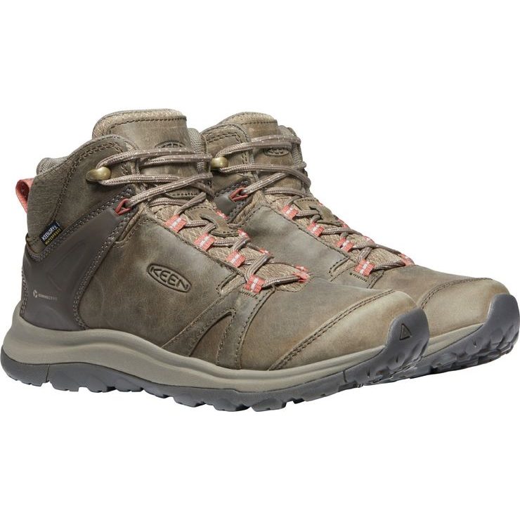 KEEN TERRADORA II LEATHER MID WP W brindle/redwood