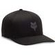 FOX Fox Head Tech Flexfit Hat, Black/Charcoal