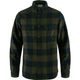 FJÄLLRÄVEN Övik Heavy Flannel Shirt M, Deep Forest-Dark Navy