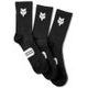 FOX 6" Ranger Sock Prepack 3 PK, Black Black