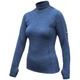 SENSOR MERINO BOLD dámské triko roll neck dl.rukáv cool blue