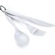 GSI OUTDOORS Ring Cutlery Set eggshell