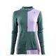 ACLIMA WarmWool Hood Sweater Net W, North Atlantic / Purple Rose / Sunset Purple