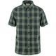FJÄLLRÄVEN Övik Travel Shirt SS M Dark Navy-Patina Green