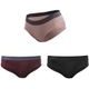 SENSOR MERINO AIR 3-PACK dámské kalhotky černá/dusty pink/port red