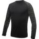 SENSOR MERINO IMPRESS pánské triko dl.rukáv černá/batik
