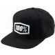 100% ICON Youth Snapback Cap LYP Fit Black
