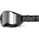 100% STRATA 2 Goggle Black - Mirror Silver Lens