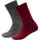 DEVOLD Daily Merino Medium Sock 2Pk Kid, Beetroot Mix