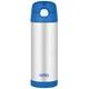 THERMOS Dětská termoska s brčkem 470 ml - modrá