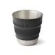 SEA TO SUMMIT Detour Stainless Steel Collapsible Mug, Beluga Black