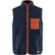 FJÄLLRÄVEN Vardag Pile Fleece Vest M Navy-Autumn Leaf