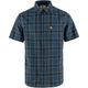 FJÄLLRÄVEN Övik Travel Shirt SS M Indigo Blue-Dark Navy