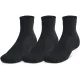 UNDER ARMOUR Unisex UA TC Qtr (3 páry)-BLK