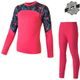 SENSOR MERINO IMPRESS SET magenta/floral