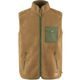 FJÄLLRÄVEN Vardag Pile Fleece Vest M, Buckwheat Brown-Laurel Green