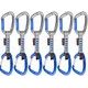 MAMMUT Crag Keylock Wire 10 cm Indicator 6-Pack Quickdraws, silver-ultramarine