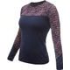 SENSOR MERINO IMPRESS dámské triko dl.rukáv deep blue/origami