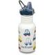 KLEAN KANTEEN Kid Classic Narrow 12oz (w/Kid Sippy Cap) - cars 355 ml