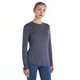ICEBREAKER W Mer 125 Cool-Lite Sphere III LS Tee MIDNIGHT NAVY HTHR
