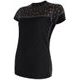 SENSOR MERINO IMPRESS women's shirt neck sleeve black/pattern