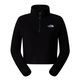 THE NORTH FACE W 100 GLACIER CROPPED 1/4 ZIP, TNF Black-NPF