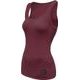 SENSOR MERINO AIR dámské triko bez rukávu port red