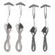 SEA TO SUMMIT Ground Control Guy Cords (4 Pack) Dark Grey