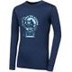 SENSOR MERINO DF PLANET dětské triko dl.rukáv deep blue