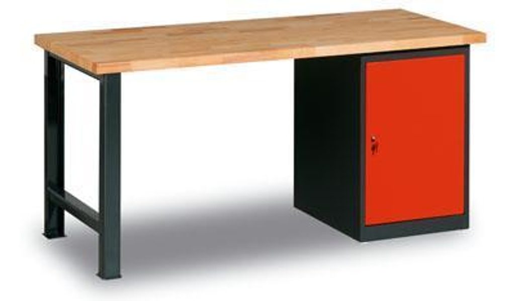 Dílenský stůl Weld 2P, 84 x 200 x 68,5 cm, antracit
