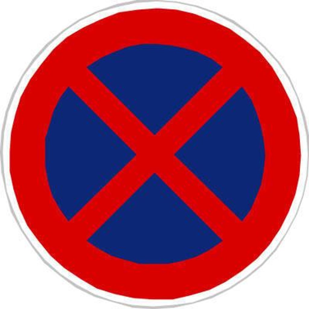Zákazové dopravní značky - Zákaz zastavení