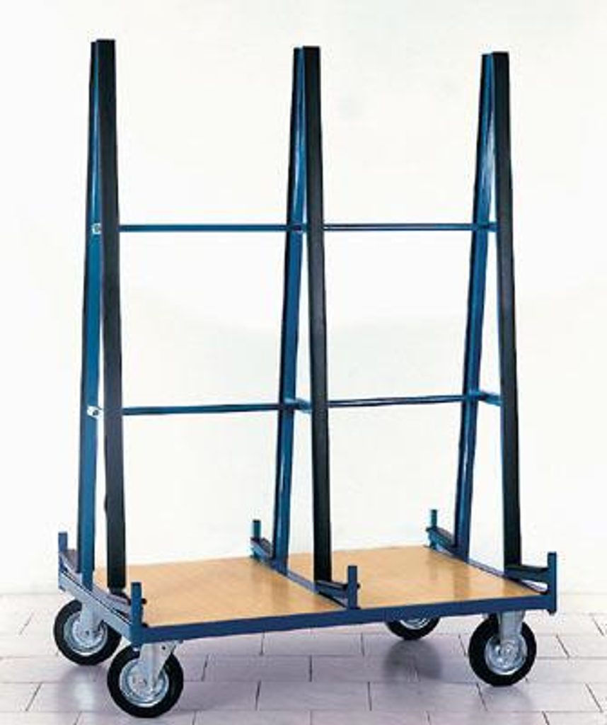 Ebal.cz - obalový materiál - Vozík na rozměrné tabule, do 600 kg -  Specializované vozíky - Plošinové vozíky a vozy, Manipulační technika