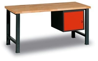 Dílenský stůl Weld 1P, 84 x 200 x 68,5 cm, antracit